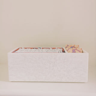 white recycled plastic container