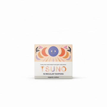 Tsuno Regular Tampons - Made Using Organic Cotton - Social Enterprise